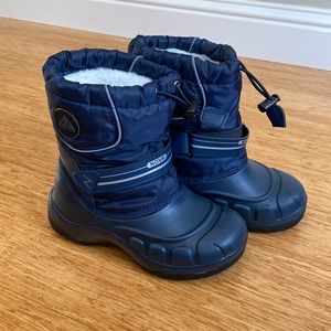 2/$20 NOVA MOUNTAIN Kids Blue Snow Boots in excellent condition Little Kids Sz 1
